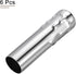 4 Inch Bulb Pack 6 MECCANIXITY Candle Socket Covers, Tall Chandelier Sleeves Light Base Holder, Silver