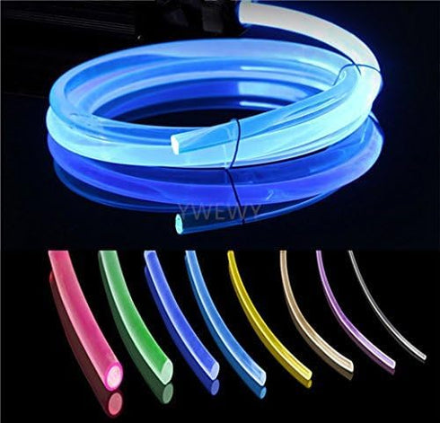 YWEWY 3.28ft PMMA Plastic Side Glow Optic Fiber for LED Light Source (0.16in) for Lighting Projects