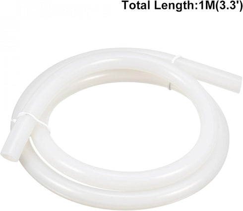 uxcell Silicone Tube - 6mm ID x 12mm OD, 3.3ft Flexible Rubber Tubing for Water Air Hose Pipe