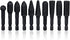 Mesee 10 Pieces Rotary Burr Rasp Set, 1/4 Inch Hex Shank Quick Change Wood Carving Drill Bits