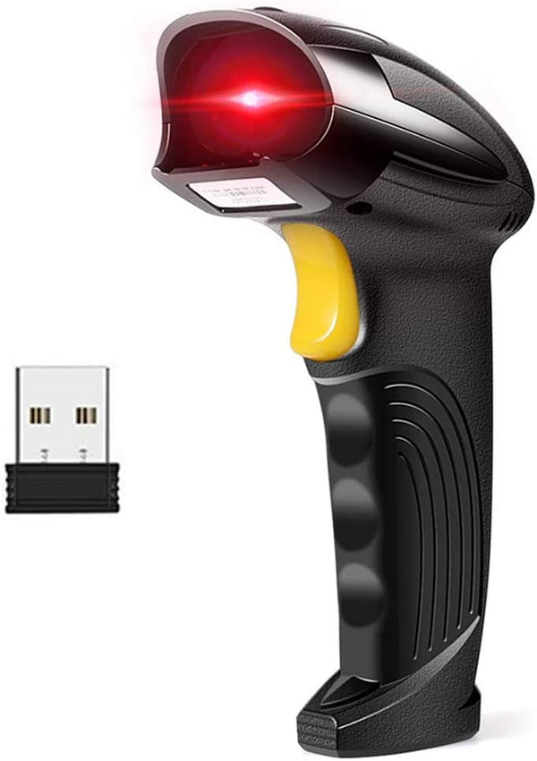Barcode Scanner Wireless, Basecent USB Quick Laser Reader, Handheld Barcode Scanner for Library, Warehouse, Store
