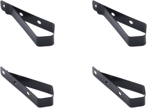 LBTODH 4 PCS Garage Door Remote Visor Clip Stainless Steel Remote Control Clip Replacement (Black)
