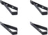 LBTODH 4 PCS Garage Door Remote Visor Clip Stainless Steel Remote Control Clip Replacement (Black)