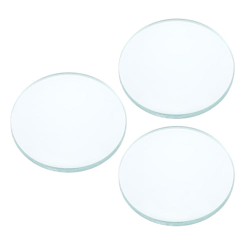 PATIKIL 2" (50mm) Focal Length Double Convex Lens, 3 Pcs 30mm Diameter for Physics Experiment, Clear