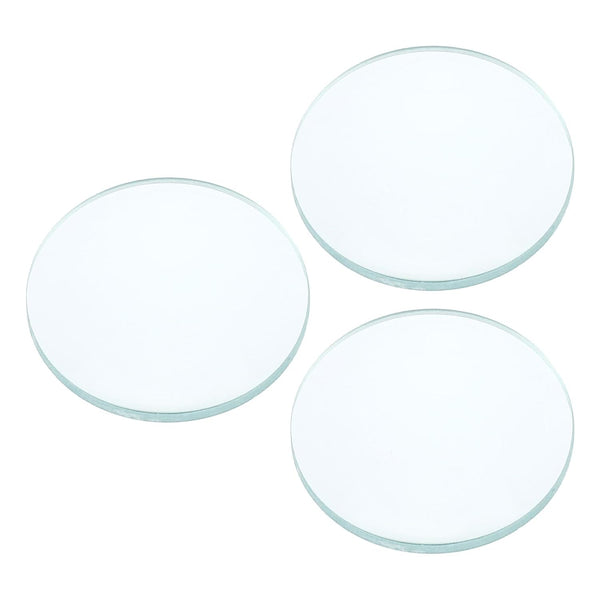 PATIKIL 2" (50mm) Focal Length Double Convex Lens, 3 Pcs 30mm Diameter for Physics Experiment, Clear