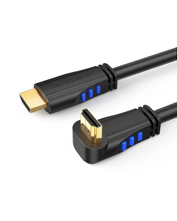 CableCreation 4K HDMI Cable Right Angle 270 Degree Upward - Supports 4K@60HZ