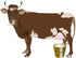 (36 36 WM251816 Wallmonkeys Dairy Cowvector Wall Decal Peel and Stick Animal Graphics in H x in W)