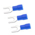 V TELESKY 300Pcs Blue U-Type Fork Terminals, 16-14 Gauge Insulated Electrical Crimp Terminal for Wiring