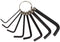 8 pcs Hexagon Key Wrench Set with Keychain, L Shape Allen Wrench Bike Repair Tool, Sizes: 1.5mm to 6mm (Black)