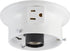 Aspen Creative 22103-03-1, Flush Mount Ceiling Fixture Shade Holder Kit with Outlet in Matte White Finish 3-5/8" Fitter, 4-3/4" Diameter x 2" Height by Aspen Creative Corporation