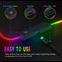 RGB Gaming Mouse Pad, Large 31.5X11.8 in Desk Mat with 13 Colors LED Light, Non-Slip Rubber Base with Waterproof Coating