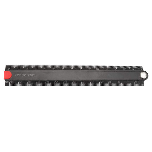 Folding Ruler, Aluminum Alloy Ruler 0-300mm Measurement Range Simple Angle Measurement Ruler 90 Folding Metal Stationery Ruler for Artists, Construction Workers, Designers, Carpenters