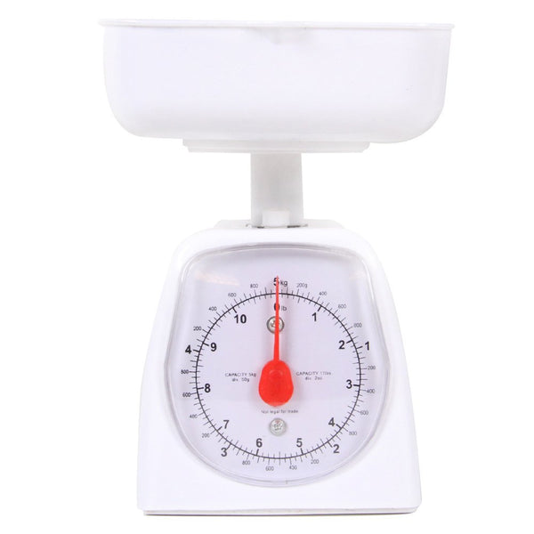 hand2mind Dual-Dial Analog Platform Scale, 5 kg Kitchen Weighing Scales for Classroom Supplies