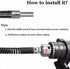 YankMooM Drain Snake Cable with Drill Connector 6.5Ft Flexible Plumbing Auger Replacement Cable for Clog Remover