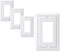 DEWENWILS 4 Pack Metal Outlet Covers, Classic White Finish Light Switch Cover Plates for Electrical Outlets