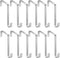 12 Pcs Sturdy Metal Over the Door Hooks - Door Hanger Hooks for Hanging Clothes, Towels, Purses, 15 Lbs Capacity