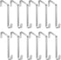 12 Pcs Sturdy Metal Over the Door Hooks - Door Hanger Hooks for Hanging Clothes, Towels, Purses, 15 Lbs Capacity