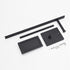 304 Miyili Matte Black Freestanding Toilet Paper Holder with Shelf, Premium SUS Stainless Steel Bathroom Storage