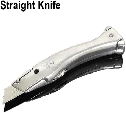 Dolphin PVC Zinc-aluminum Alloy Handle Roll Floor Cutter Knife with 10pcs Blade