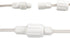 3-Way C7 Novelty Lights Coaxial String Light X-Connector, White Weather-Tight Splitter for Coax LED Mini & Strings