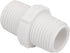 20Pack 1/2 Inch PVC Nipple Male Thread Coupling Adapter (Male x Male) for Thread Plumbing Pipe, Schedule 40