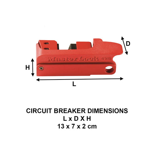 Master Lock 491B Lockout Tagout Circuit Breaker Lockout, Tall and Wide Toggles