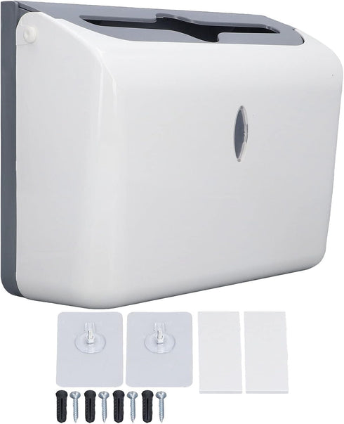 Commercial Paper Towel Dispenser Wall Mount C-Fold/Multifold Paper Towel Dispenser for Bathroom, Kitchen, Adhesive No