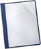 Oxford Linen Clear Front Report Cover, Navy, Letter Size, 5 per Pack