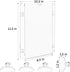 8.5 11, (4 Pack) NIUBEE Acrylic Window Sign Holder with Suction Cups X Clear Acrylic Frames Glass Door Mount