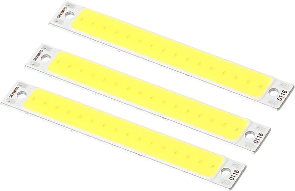 PATIKIL 1W DC 3-3.7V LED Chip Bulb, Aluminum COB Lamps, 6500K White Light, 100LM, 3 Pack
