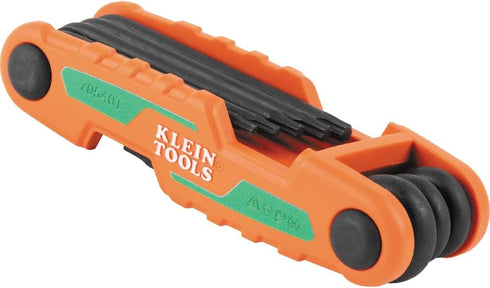 Cmpct Folding Hex Key Set, 8-Key Torx Sizes for Various Applications