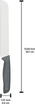 Zyliss Bread Knife - Serrated Bread Knife with Ergonomic Handle - Stainless Steel Kitchen Blade - Sharp Serrated Blade