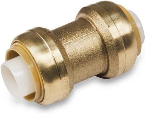 3/4 Inch Push To Connect Fitting Straight Coupling Connector for PEX, Copper, CPVC Pipe, Brass Plumbing Fitting, Pack