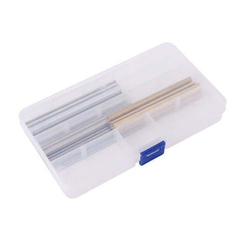 Glarks 21pcs Metals Round Rod Lathe Bar Stock for DIY Craft Tool, 2mm - 8mm Diameter, 100mm Length, Includes Brass,
