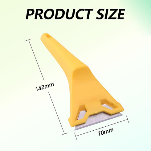 YAFIYGI Glass Scraper Heavy Duty Window Paint Scraper Plastic Razor Blade Scrapers Knife Tool for Stains Paints Putty