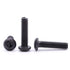 M5 x 25mm Button Head Socket Cap Screws Bolts (50 pcs), Grade 10.9 Alloy Steel, Black Oxide Finish, Full Machine Thread