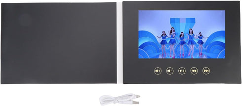 LICAEVEY 7In Digital Video Brochure with Type C Charging and Auto Play Feature, Portable Display for Custom Business