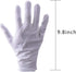 12 Pairs White Cotton Gloves, Soft Cloth Dust Gloves for Men Women, Art Crafting Handling, Eczema, BBQ, X-Large