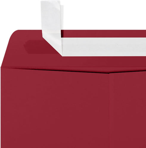 LUXPaper 9 x 12 Open End Envelopes | Peel & Press | Garnet Red | 80lb. Text | 50 Qty
