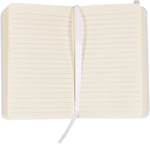JAM Paper Hardcover Notebook, Small Journal, 3 1/2" x 5 1/2", White, 100 Lined Sheets, Sold Individually