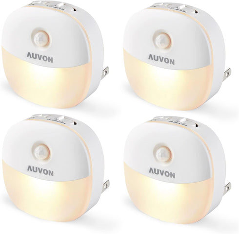 AUVON Plug in Night Light with Motion Sensor and Dusk to Dawn