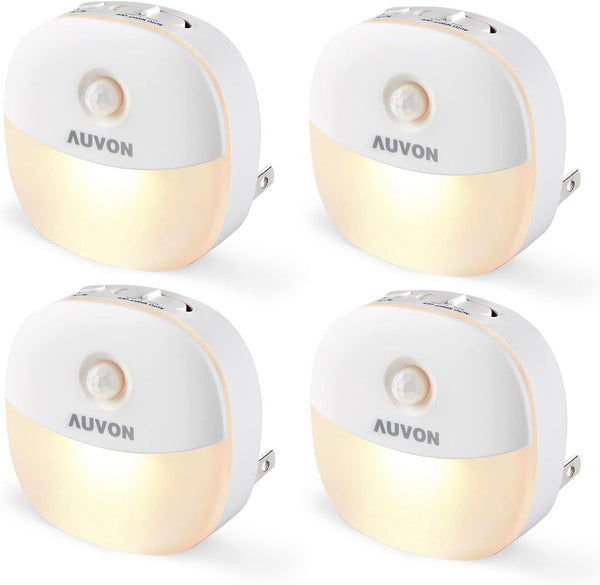 AUVON Plug in Night Light with Motion Sensor and Dusk to Dawn