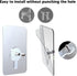 Commercial Paper Towel Dispenser Wall Mount C-Fold/Multifold Paper Towel Dispenser for Bathroom, Kitchen, Adhesive No