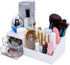 Granvela Desk Organizer with Drawers for Home and Office, Divided Makeup Storage Box