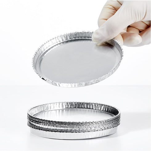 Aluminum Sample Pan for Moisture Analyzers, 103x8mm, Reusable, Pack of 50