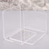 YS0911 2Pcs Clear Acrylic Bookends L-Shaped Desk Organizer Desktop Holder School S Stands for Display Plastic