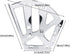 2pcs 3-Layer Heavy Duty Furniture Hinge Replacement Cabinet Hinges for Shoe Rack Wardrobe Kitchen Living Room Drawers