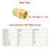 JoyTube 2 Pcs Hose Barb Fittings - 1" Barb to 1" NPT Male Thread Brass Metals Adapter Connector with Hose Clamp
