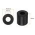 HARFINGTON 16pcs Rubber Spacer - 0.8 Inch OD, 0.24 Inch ID, 0.4 Inch Thick Neoprene Anti Vibration Pads for Home, Cars,