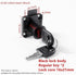 WMHRJAYX 1Pcs(Black 16x21 Drawer Latch Locks Furniture Door Lock Hardware Desk Lock Wardrobe Cabinet Door Locks Bedside